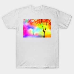 Whimsical rainbow magical tree T-Shirt